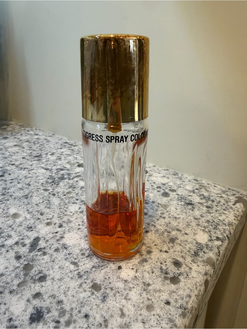 Vintage Faberge Tigress Cologne Perfume Spray 1 oz. 33 % full USA